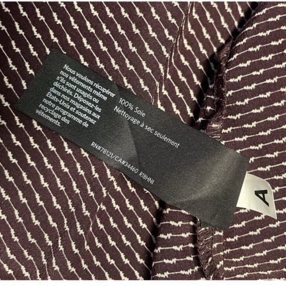 Eileen Fisher Brown Printed Silk Sleeveless Top Size Large - Picture 5 of 8